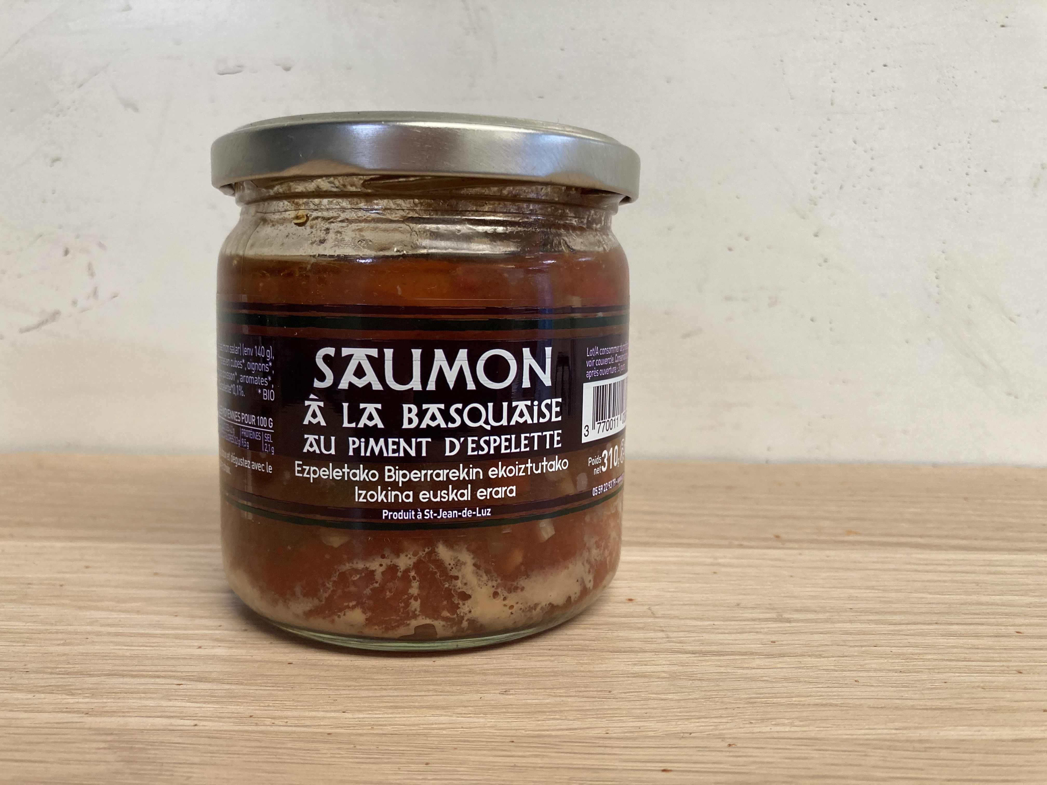 Saumon Basquaise au Piment d'Espelette -Bio 310g