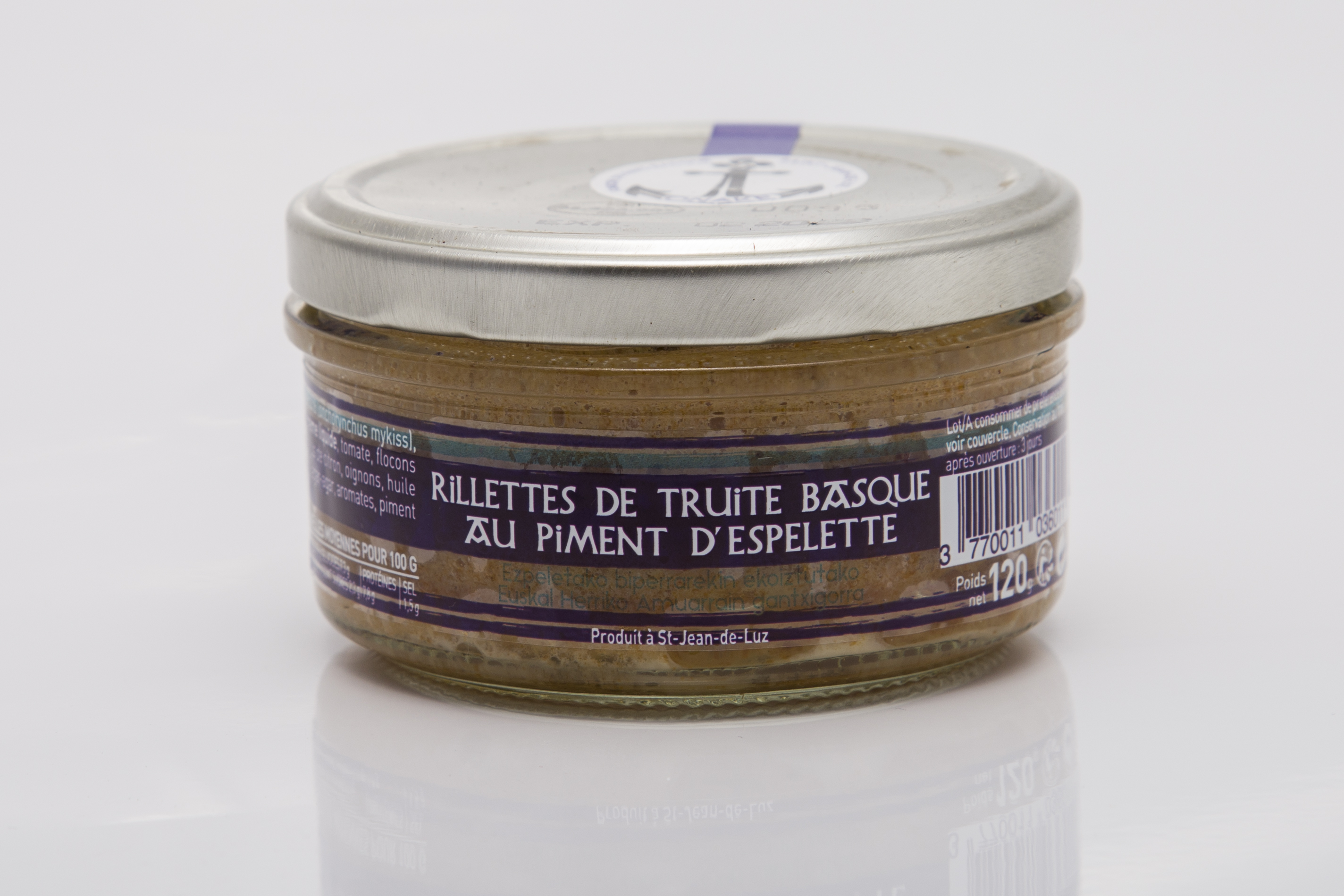 Rillettes Truite BIO au Piment d'Espelette 120g