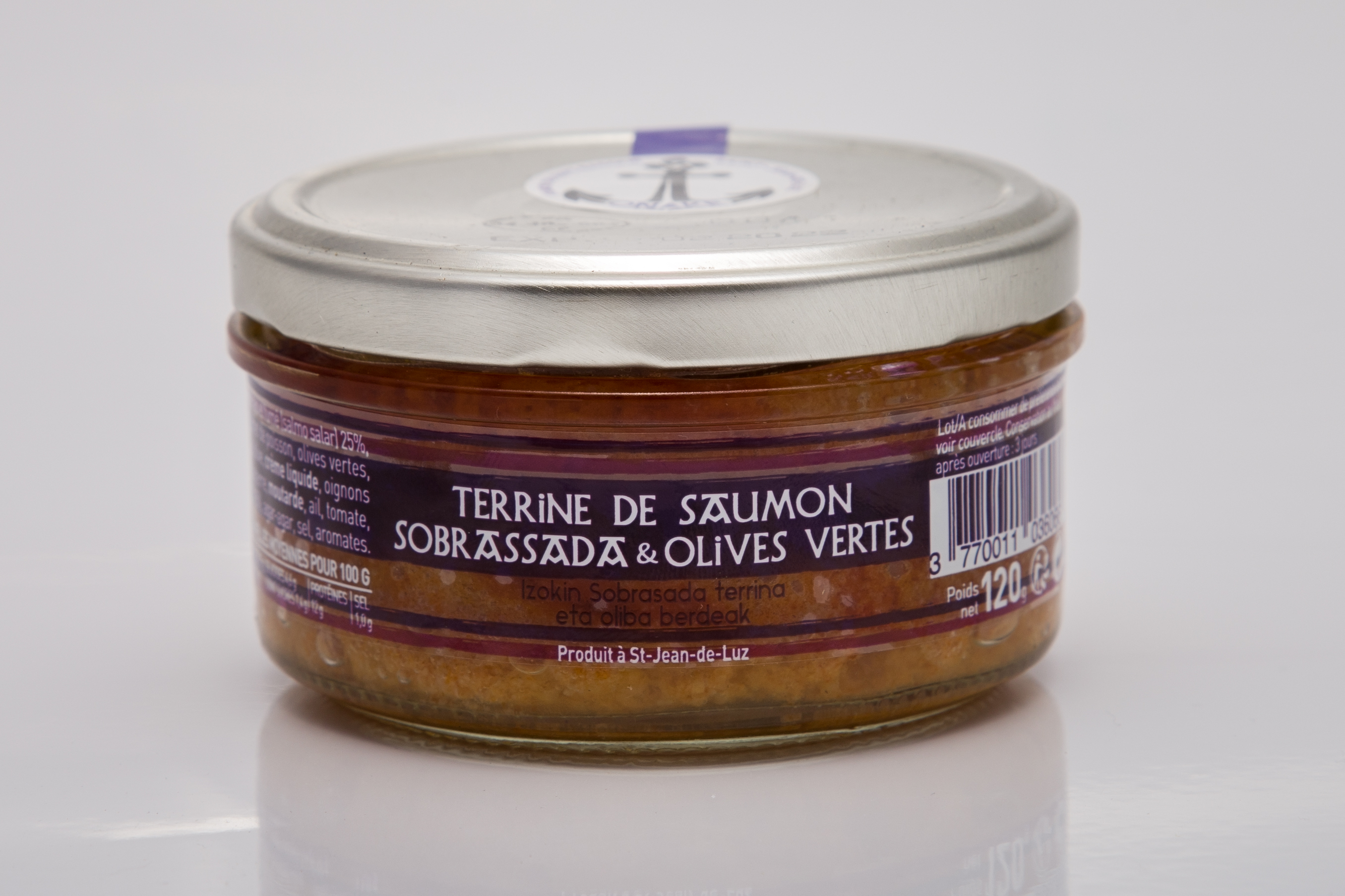 Rillettes Saumon et Subrassada 120g