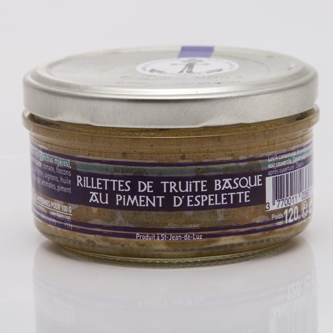 Rillettes Truite BIO au Piment d'Espelette 120g