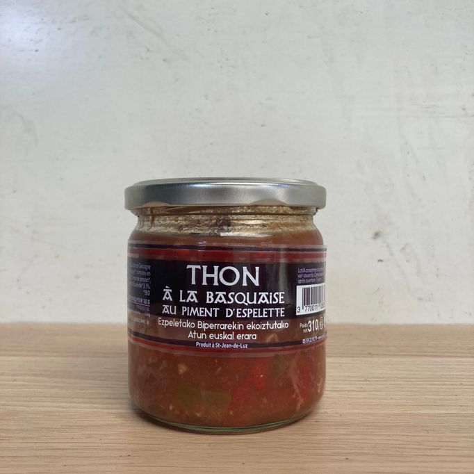 Thon de Saint Jean de Luz, Basquaise au Piment d'Espelette 310g